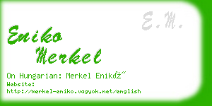 eniko merkel business card